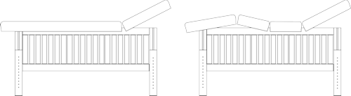 Schiţă tehnică: Masă de masaj staţionară, model Class, de la BIOS!