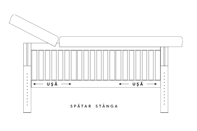 Masă de masaj Bella  cu spătar stânga